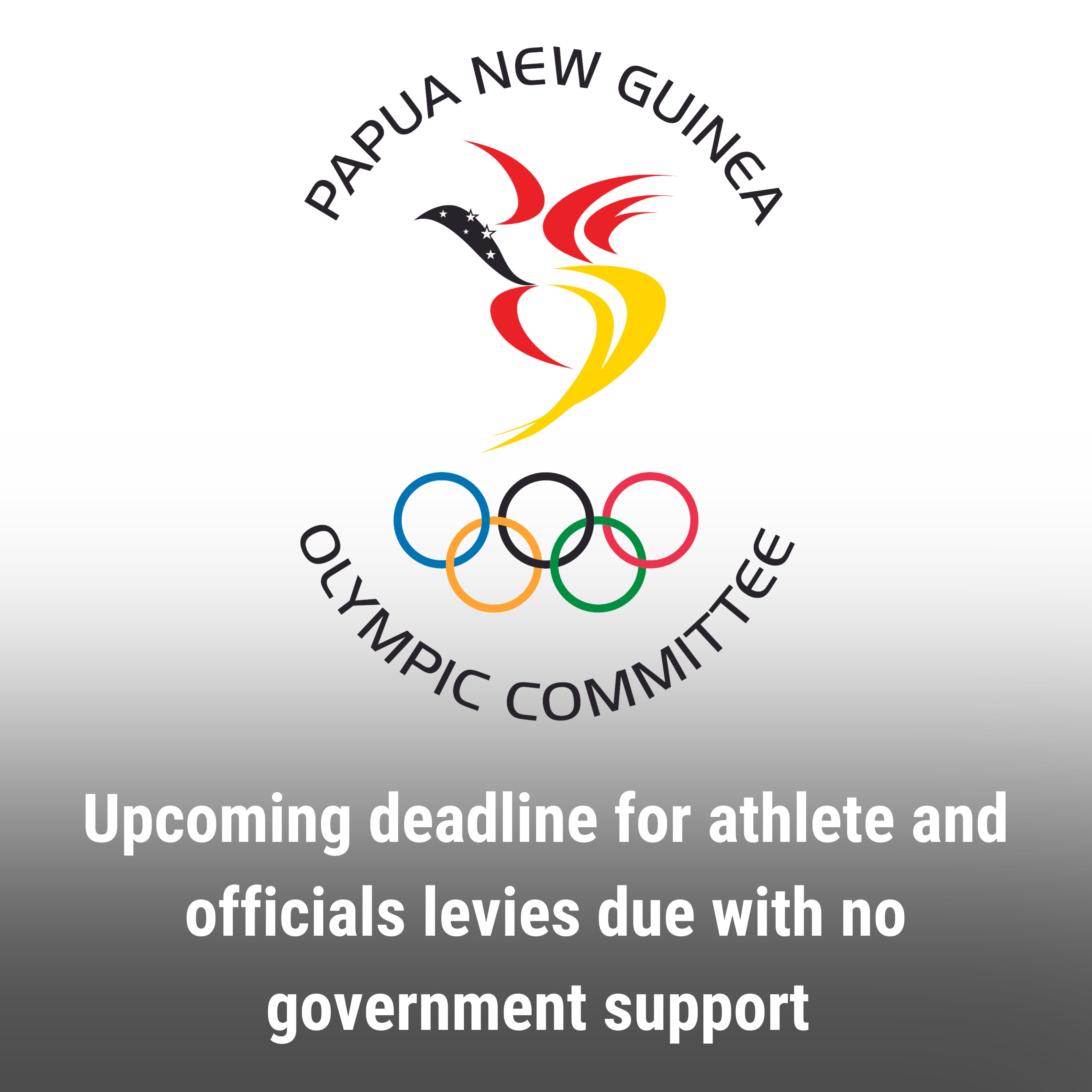 Upcoming deadline for athlete and officials levies due with no government support